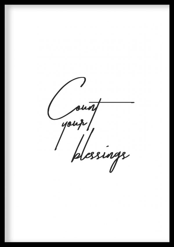 Count Your Blessings Wall Art