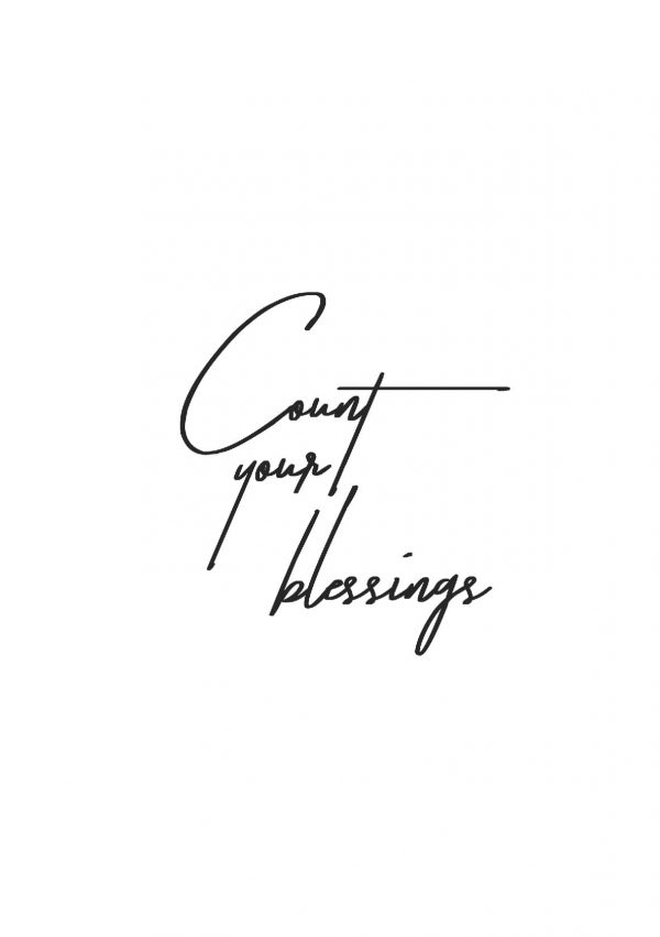 Count Your Blessings Wall Art