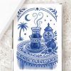 Blue Porcelain Cards Collection