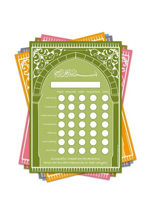 Reusable Muslim Prayer Chart