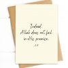 Custom Quran Quote Greeting Card