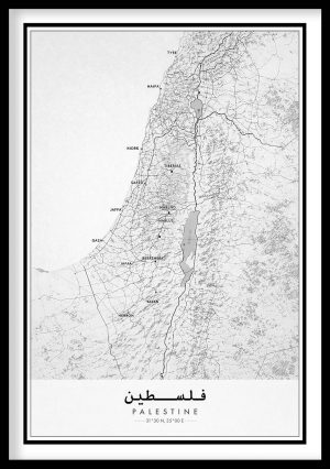 Palestine map Print